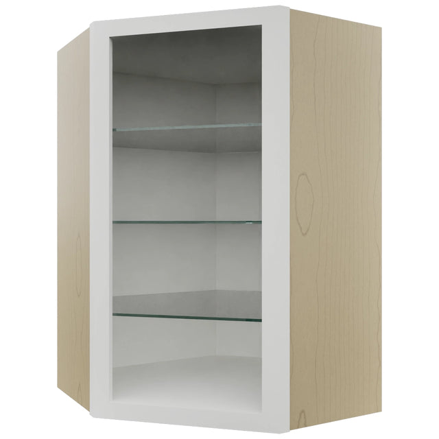 Fabuwood Frost NDWDC2436 Wall Corner Diagonal No Door Cabinet, Front View
