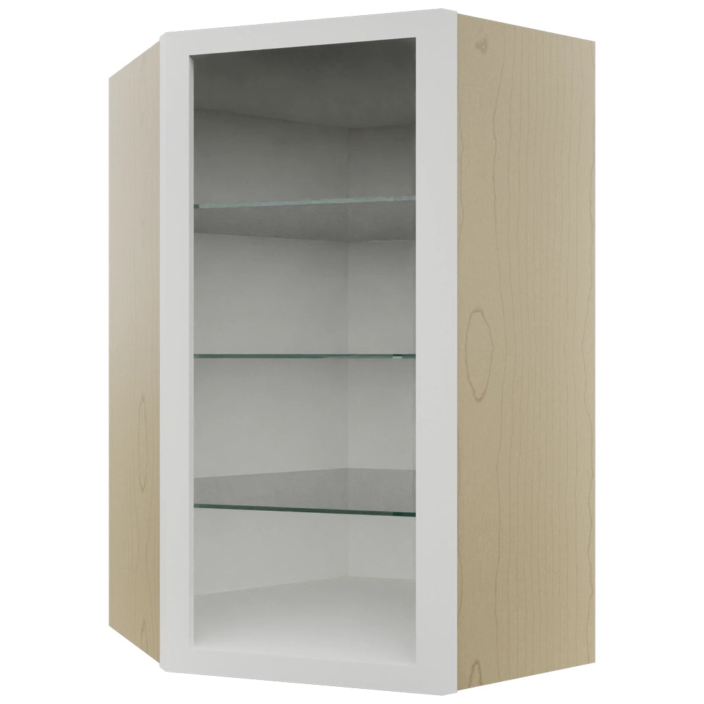 Fabuwood Frost NDWDC2439 Wall Corner Diagonal No Door Cabinet, Front View