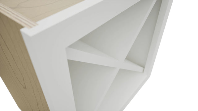 Fabuwood Frost WR18X18 Wall Wine Rack, Detail View
