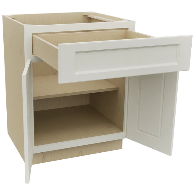 Fabuwood Fusion Dove B27 Base Standard Cabinet, Open View