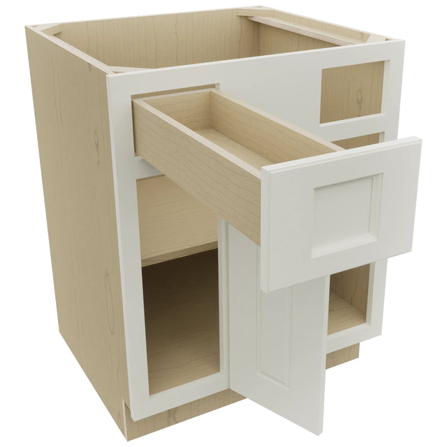 Fabuwood Fusion Dove BLB36/39 Base Corner Blind Cabinet, Open View