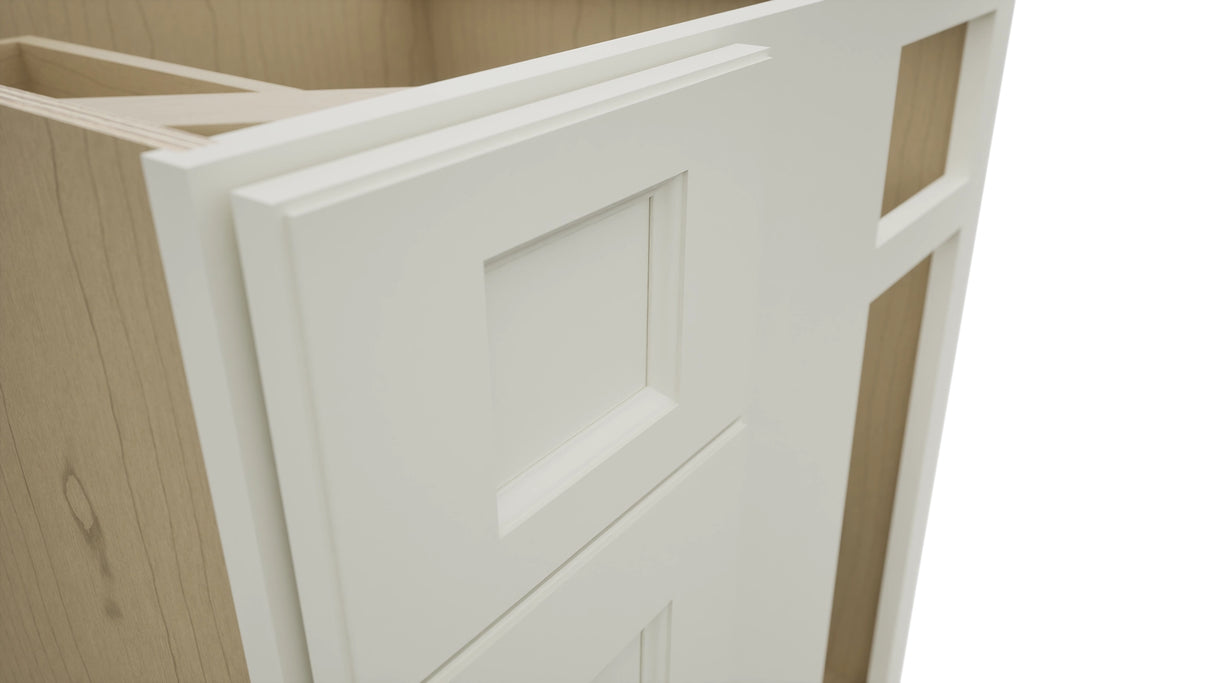Fabuwood Fusion Dove BLB36/39 Base Corner Blind Cabinet, Detail View