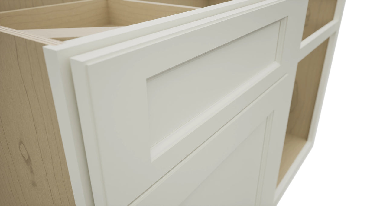 Fabuwood Fusion Dove BLB48/51 Base Corner Blind Cabinet, Detail View
