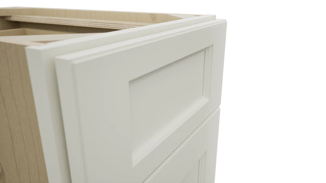 Fabuwood Fusion Dove DB15 Base 3 Drawers Cabinet, Detail View