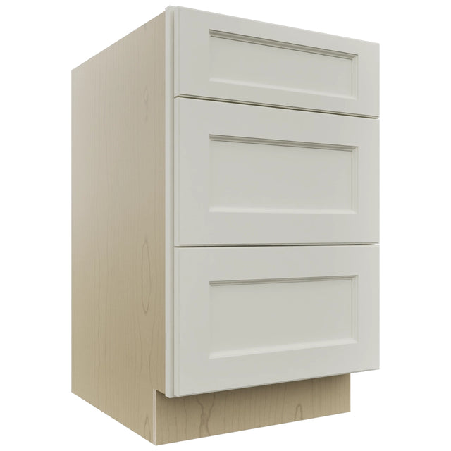 Fabuwood Fusion Dove DB21 Base 3 Drawers Cabinet, Front View
