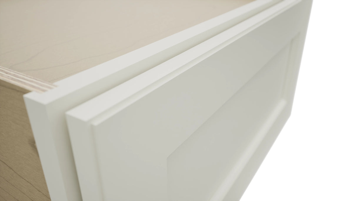 Fabuwood Fusion Dove DBS24 Base Bench Seat Cabinet, Detail View