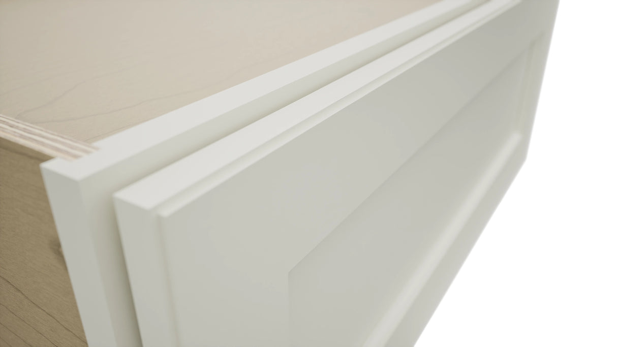 Fabuwood Fusion Dove DBS30 Base Bench Seat Cabinet, Detail View