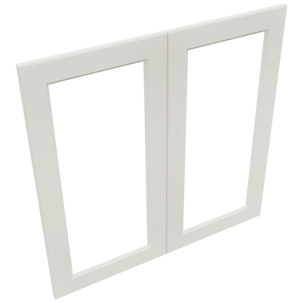Fabuwood Fusion Dove DS DFG3636 Wall Prepped Door, Top View
