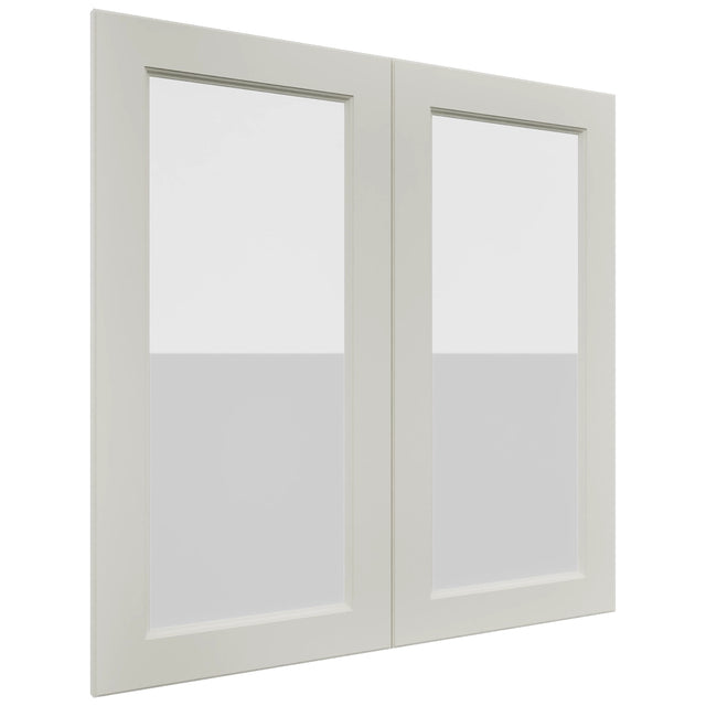 Fabuwood Fusion Dove DS GDW3636 Wall Glass Door, Front View