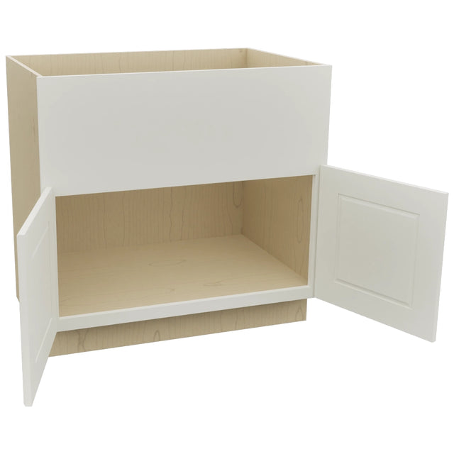 Fabuwood Fusion Dove FS36 Base Farm Sink Cabinet, Open View