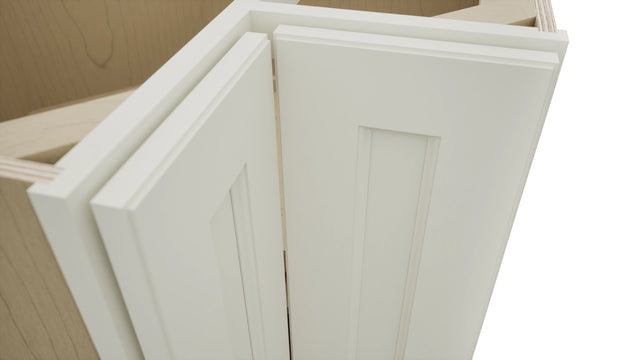 Fabuwood Fusion Dove LSB33 Base Corner Lazy Susan Cabinet, Detail View