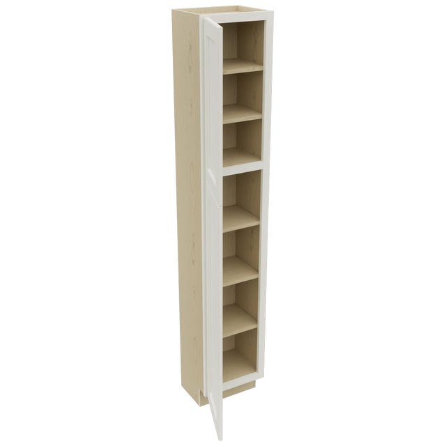 Fabuwood Fusion Dove TP151284 Tall Pantry Cabinet, Open View