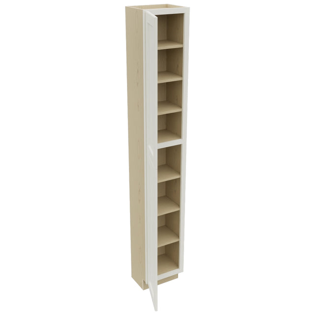 Fabuwood Fusion Dove TP151296 Tall Pantry Cabinet, Open View