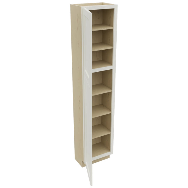 Fabuwood Fusion Dove TP181284 Tall Pantry Cabinet, Open View