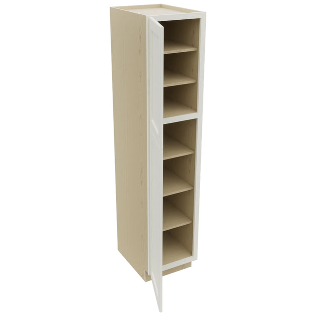 Fabuwood Fusion Dove TP182484 Tall Pantry Cabinet, Open View