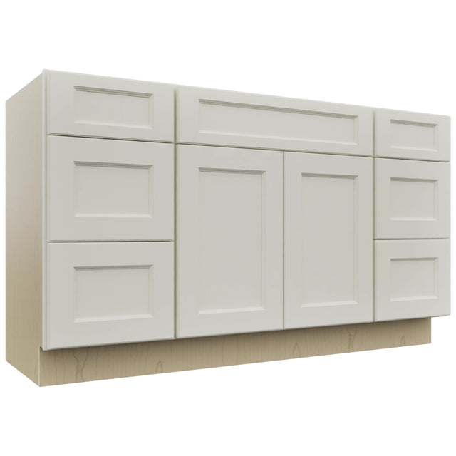 Fabuwood Fusion Dove VSD60SINGLE Vanity Combo Cabinet, Front View