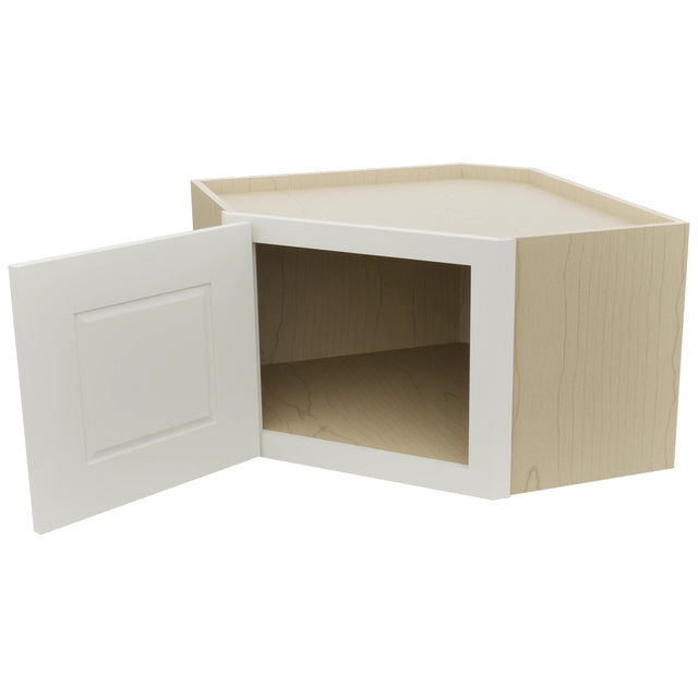 Fabuwood Fusion Dove WDC2415 Wall Corner Diagonal Cabinet, Open View