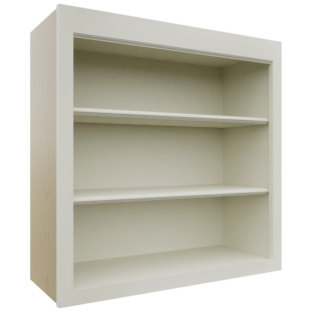 Fabuwood Fusion Dove WOS3030 Wall Open Shelf, Front View