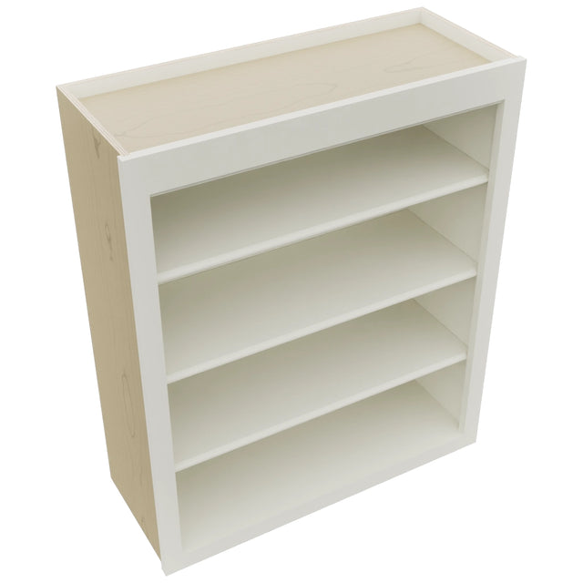 Fabuwood Fusion Dove WOS3036 Wall Open Shelf, Top View