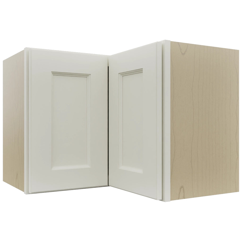 Fabuwood Fusion Dove WPC2418 Wall Corner Pie Cabinet, Front View
