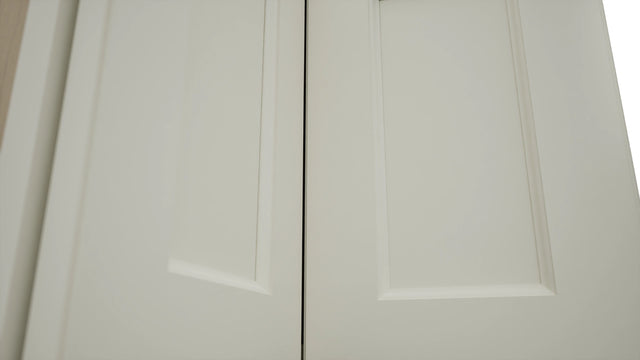 Fabuwood Fusion Dove WPC2418 Wall Corner Pie Cabinet, Detail View
