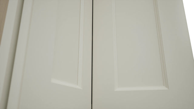 Fabuwood Fusion Dove WPC2430 Wall Corner Pie Cabinet, Detail View