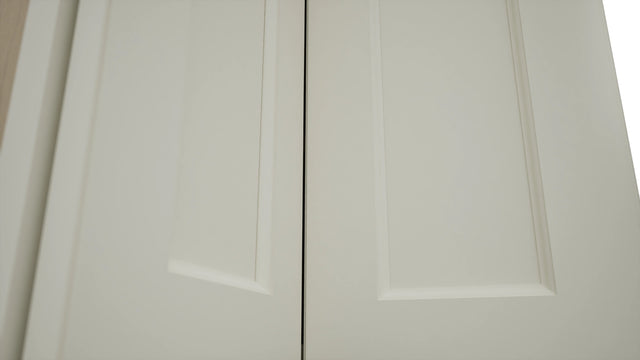 Fabuwood Fusion Dove WPC2436 Wall Corner Pie Cabinet, Detail View