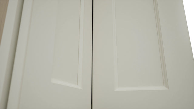 Fabuwood Fusion Dove WPC2442 Wall Corner Pie Cabinet, Detail View