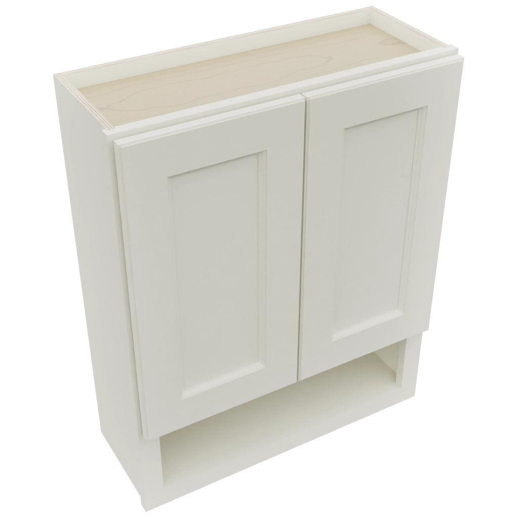 Fabuwood Fusion Dove WVS2430 Vanity Wall Storage, Top View