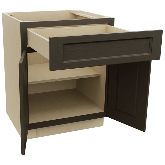 Fabuwood Fusion Kona B27 Base Standard Cabinet, Open View
