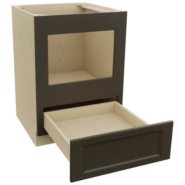 Fabuwood Fusion Kona BMC24 Base Microwave Cabinet, Open View