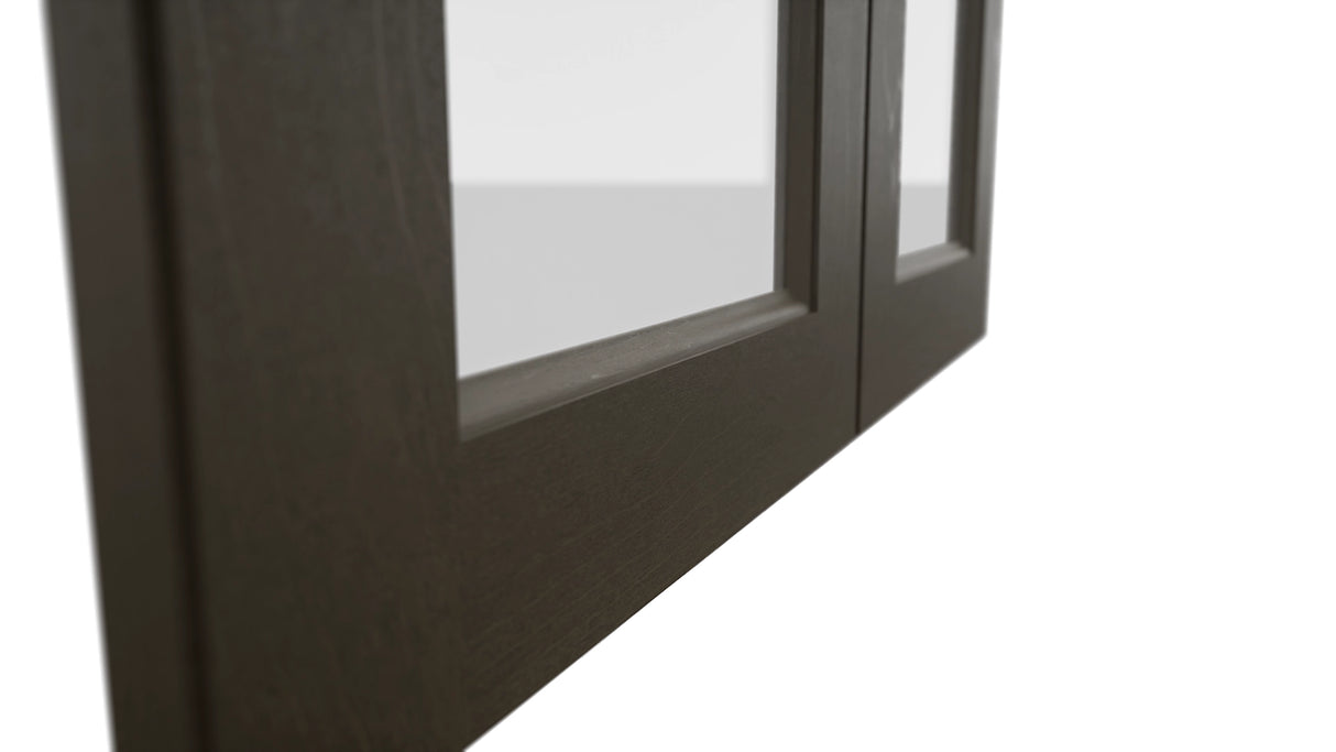 Fabuwood Fusion Kona DS GDW3030 Wall Glass Door, Detail View
