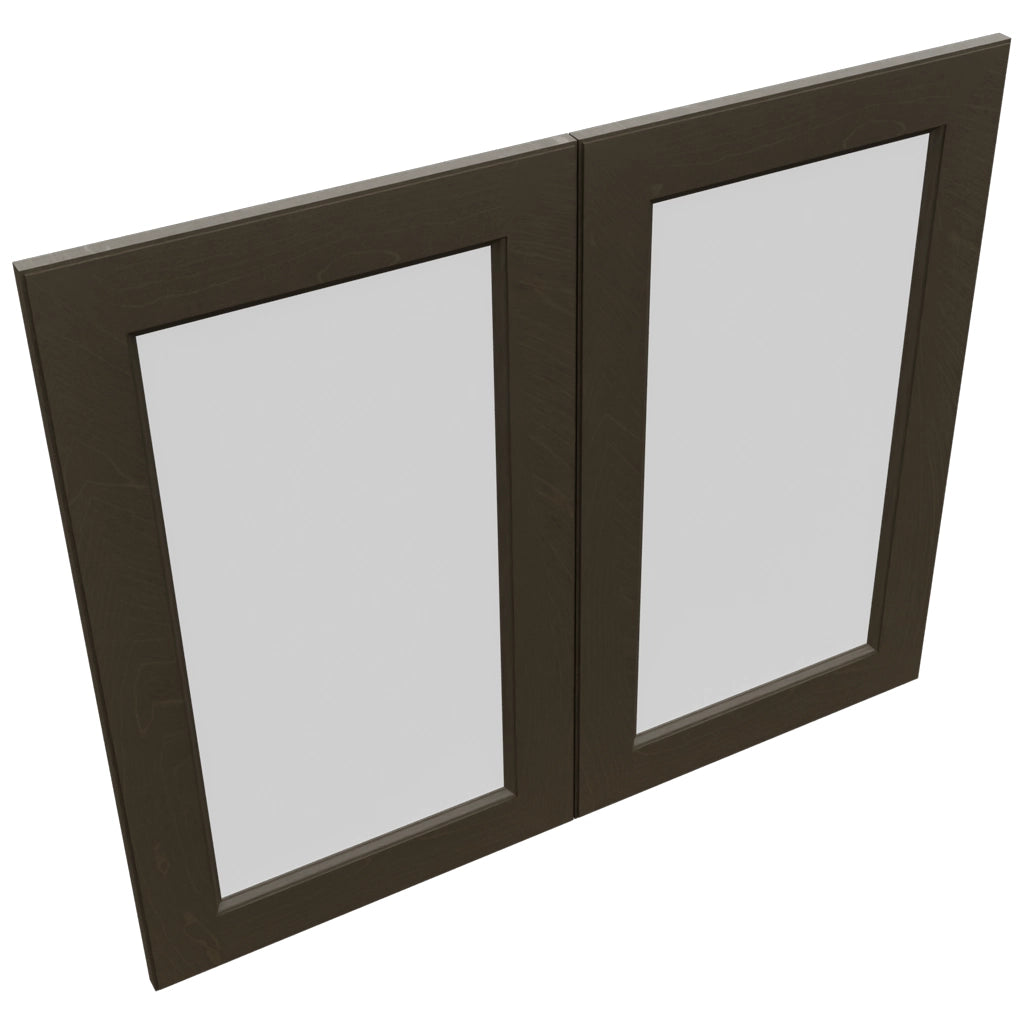 Fabuwood Fusion Kona DS GDW3630 Wall Glass Door, Top View
