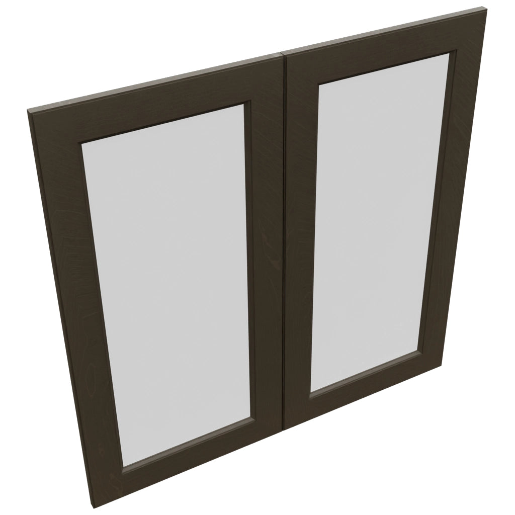 Fabuwood Fusion Kona DS GDW3636 Wall Glass Door, Top View