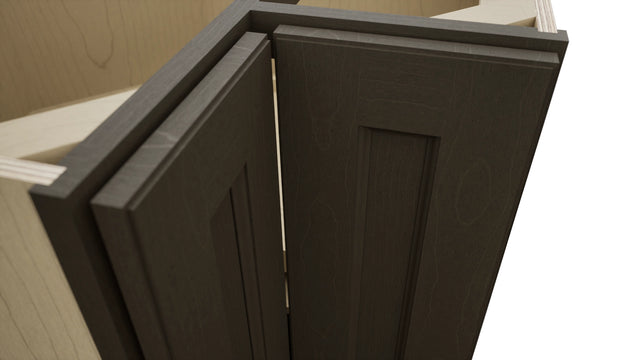 Fabuwood Fusion Kona LSB33 Base Corner Lazy Susan Cabinet, Detail View