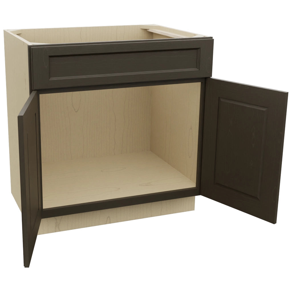 Fabuwood Fusion Kona SB33SDF Base Sink Cabinet, Open View
