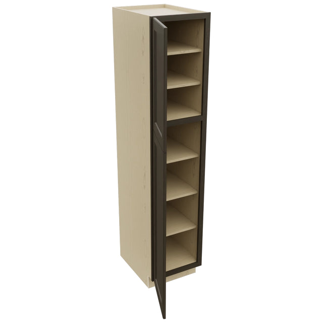 Fabuwood Fusion Kona TP182484 Tall Pantry Cabinet, Open View