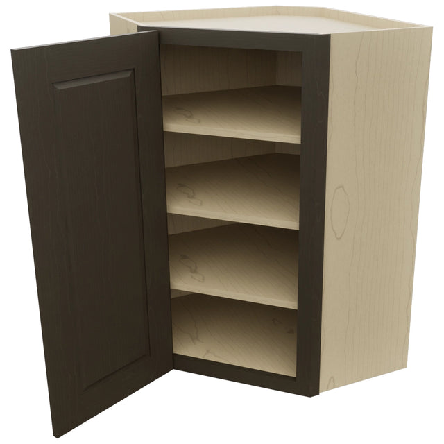 Fabuwood Fusion Kona WDC2436 Wall Corner Diagonal Cabinet, Open View