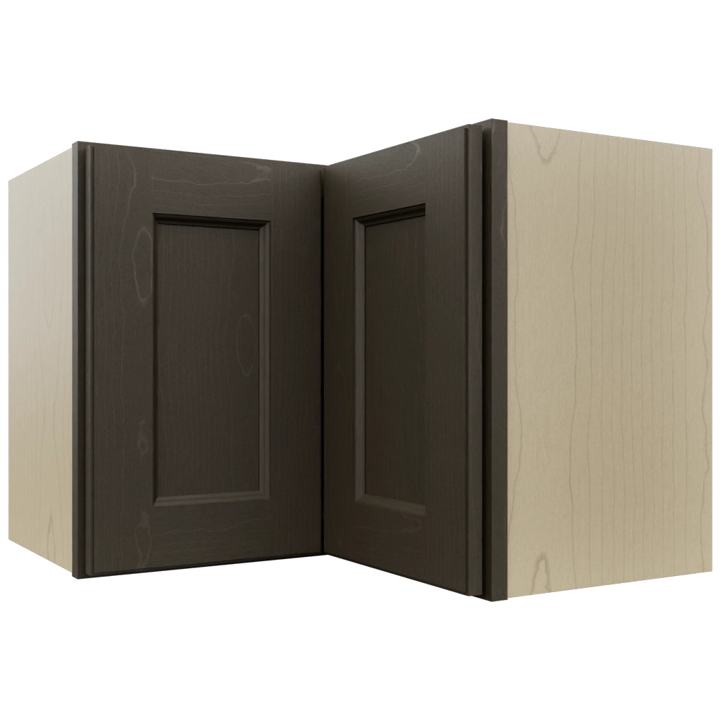 Fabuwood Fusion Kona WPC2418 Wall Corner Pie Cabinet, Front View