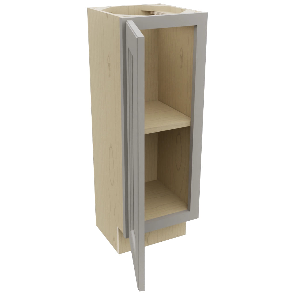 Fabuwood Fusion Nickel B12FD-12D Base Full Door Cabinet, Open View