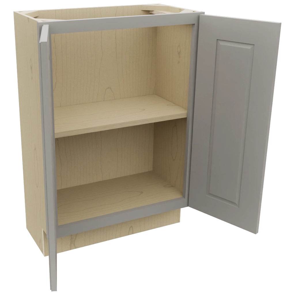 Fabuwood Fusion Nickel B24FD-12D Base Full Door Cabinet, Open View