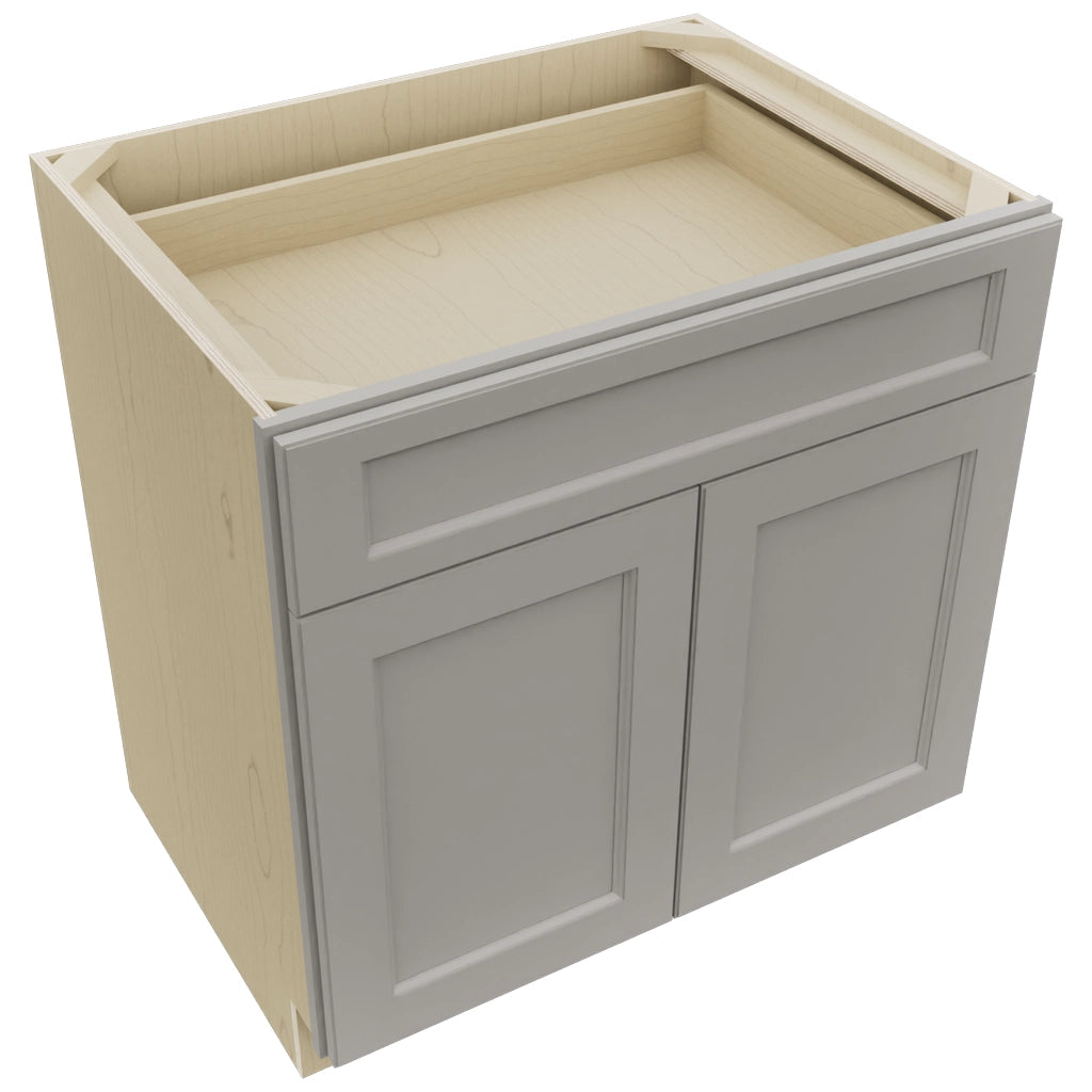 Fabuwood Fusion Nickel B33SDF Base Standard Cabinet, Top View