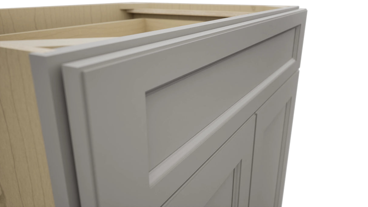 Fabuwood Fusion Nickel B33SDF Base Standard Cabinet, Detail View