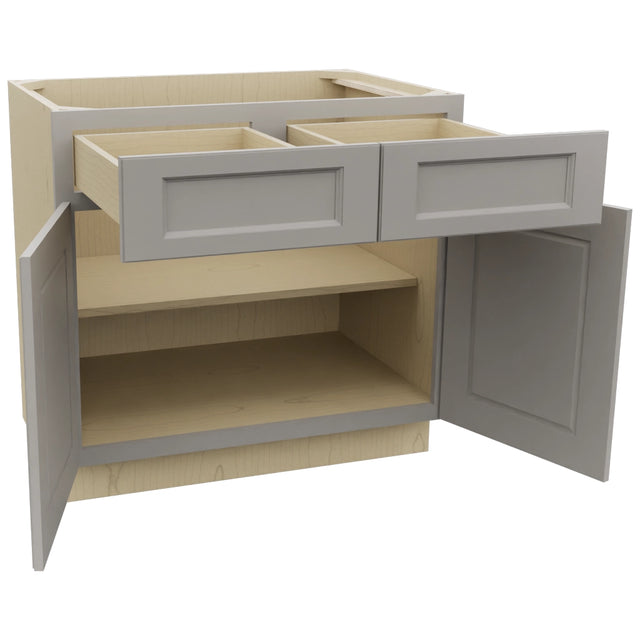 Fabuwood Fusion Nickel B36 Base Standard Cabinet, Open View
