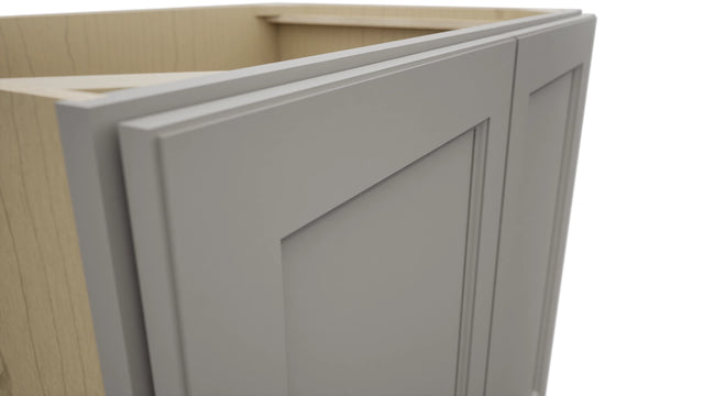 Fabuwood Fusion Nickel B36FD Base Full Door Cabinet, Detail View