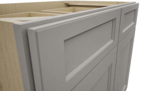 Fabuwood Fusion Nickel B39 Base Standard Cabinet, Detail View