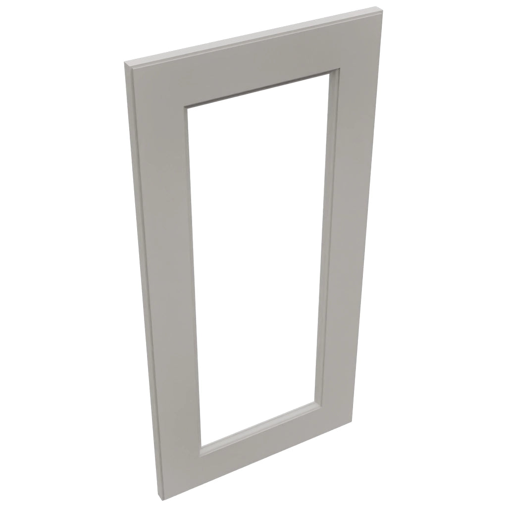 Fabuwood Fusion Nickel DS DFG1530 Wall Prepped Door, Top View
