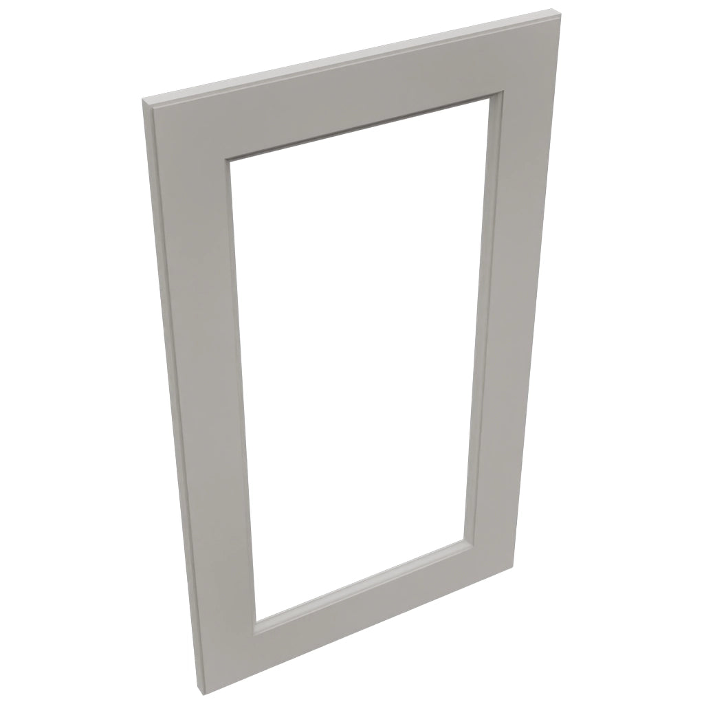 Fabuwood Fusion Nickel DS DFG1830 Wall Prepped Door, Top View