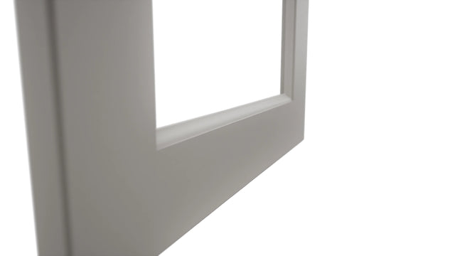 Fabuwood Fusion Nickel DS DFG1836 Wall Prepped Door, Detail View