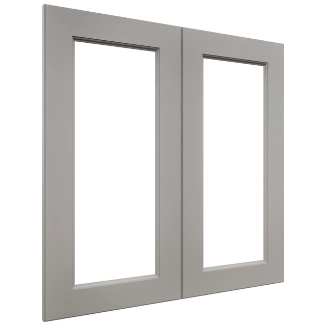 Fabuwood Fusion Nickel DS DFG3030 Wall Prepped Door, Front View